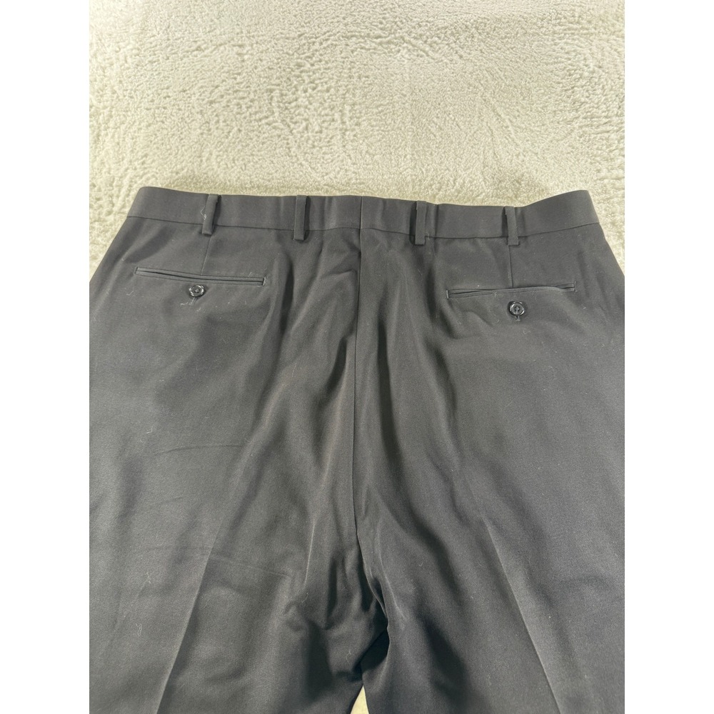 Brooks Brothers Madison Fit Pant Men 42x32 Black Dress Preppy Clean Work Wear‎ - Picture 5 of 10